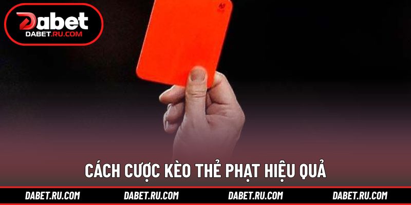 Chiến lược phân tích thẻ phạt dành cho người có kinh nghiệm Chiến lược phân tích thẻ phạt dành cho người có kinh nghiệm
